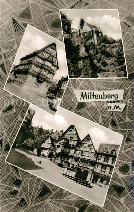 Miltenberg Main Fachwerkhaeuser Altstadt Schloss