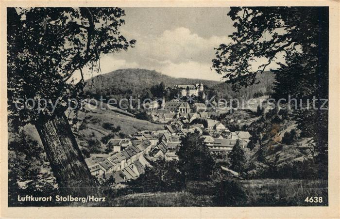 Stolberg Harz Panorama Luftkurort mit Schloss
