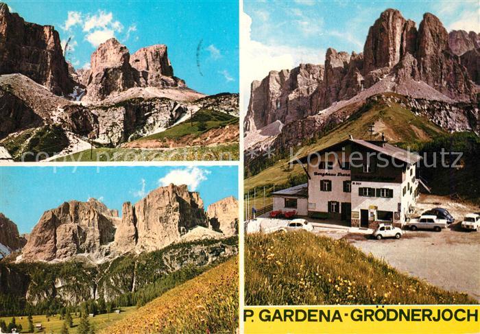 Groednerjoch Berghaus Dolomiten Gebirgspass Passo Gardena Dolomiti