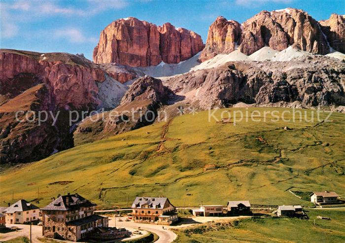 Pordoipass Alpenpass Sellagruppe Dolomiten Passo Pordoi Gruppo Sella Dolomiti