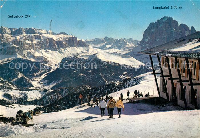 Groeden Groedental Seceda Bergstation Wintersportplatz Dolomiten