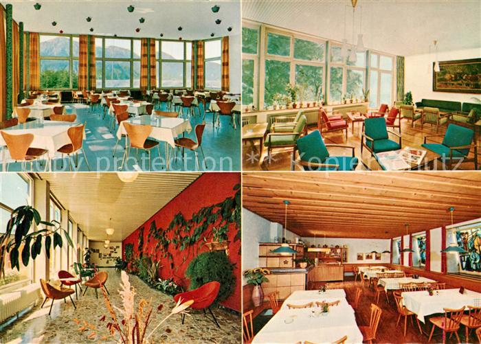 Kochel See oeTV Erholungsheim Kochelsee Speisesaal Aufenthaltsraum Huber Karte N
