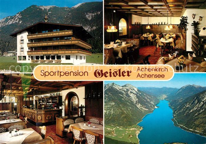 Achenkirch Sportpension Gasthof Geisler Alpenpanorama Fliegeraufnahme