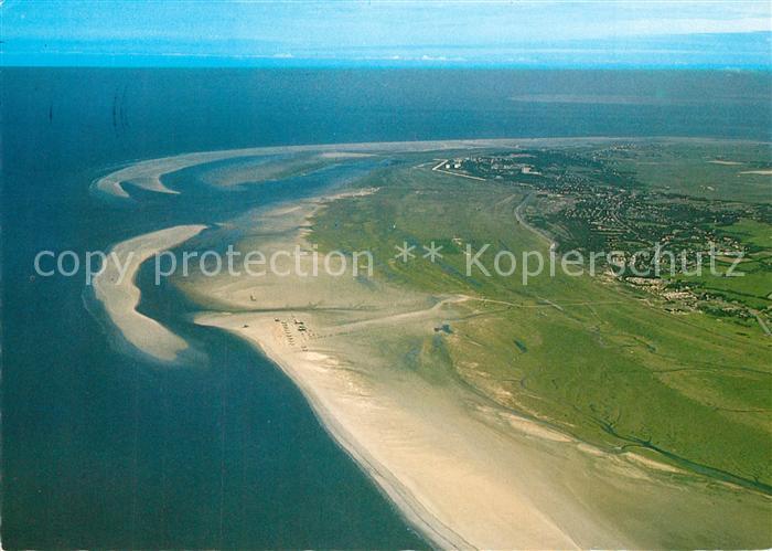 St Peter-Ording Blick von Sueden Fliegeraufnahme