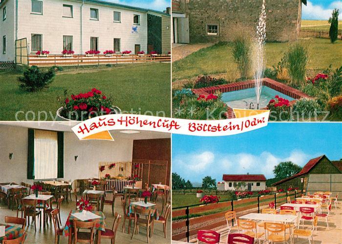 Boellstein Gaststaette Pension Zur Hoehenluft Terrasse Garten