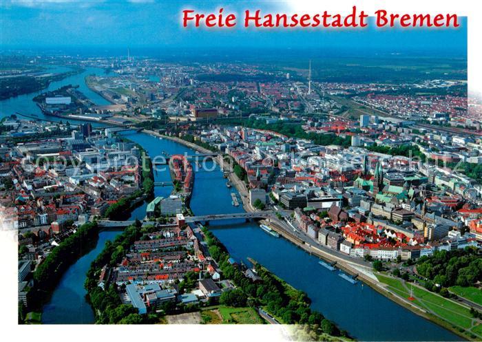Bremen Hansestadt Fliegeraufnahme