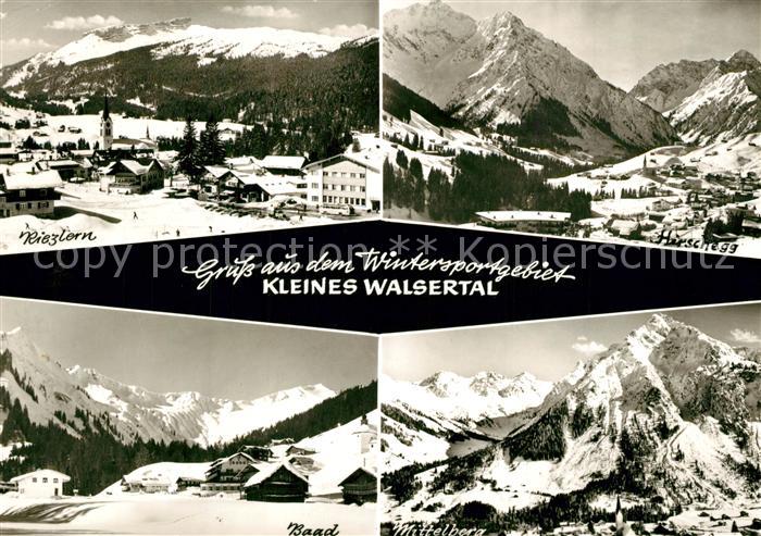 Riezlern Kleinwalsertal Vorarlberg Wintersportgebiet Kleines Walsertal Hirschegg