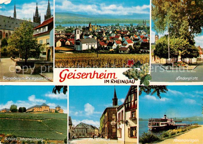 Geisenheim Roemerberg Rheingauer Dom Schloss Johannisberg Rathaus Rheinanlagen F