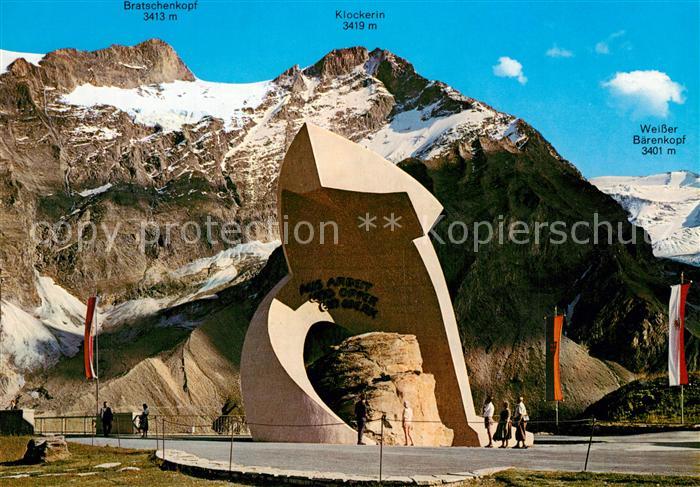 Kaprun Tauernkraftwerke Mooserboden Heidenstein Denkmal Bildhauer Prof. Magnus
