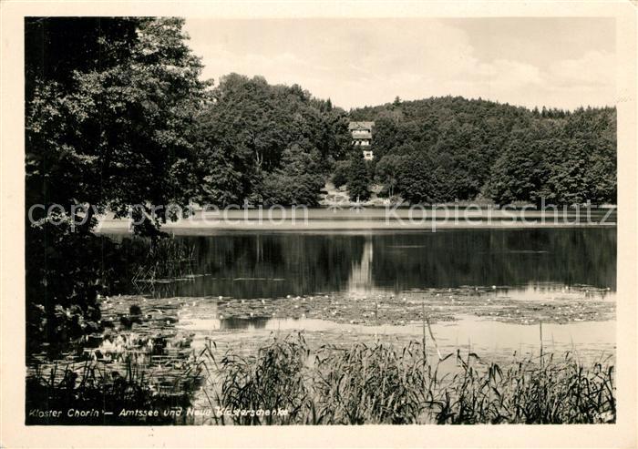 Chorin Kloster Amtssee und Neue Klosterschenke Handabzug