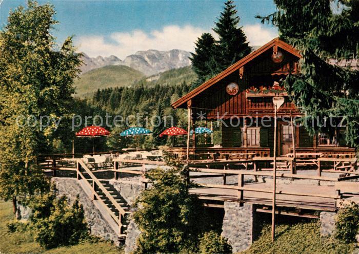 Bad Toelz Waldherralm mit Benediktenwand Bayerische Voralpen