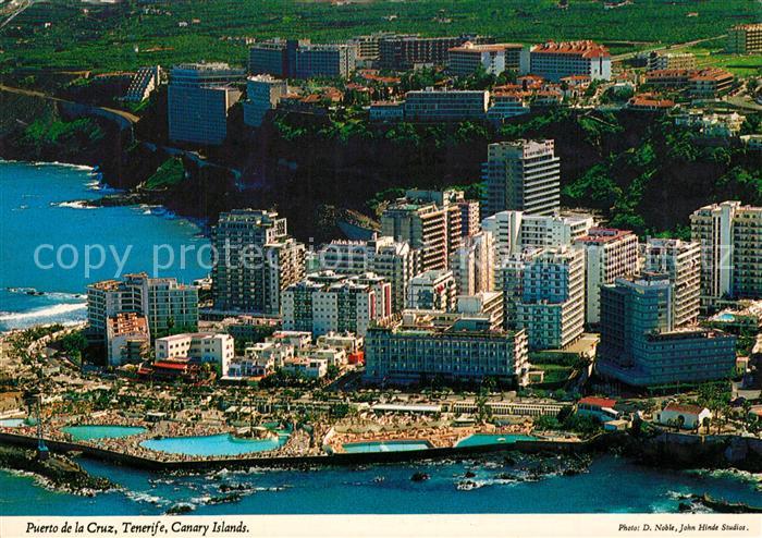 Puerto de la Cruz Luxushotels Siedlung La Paz Fliegeraufnahme