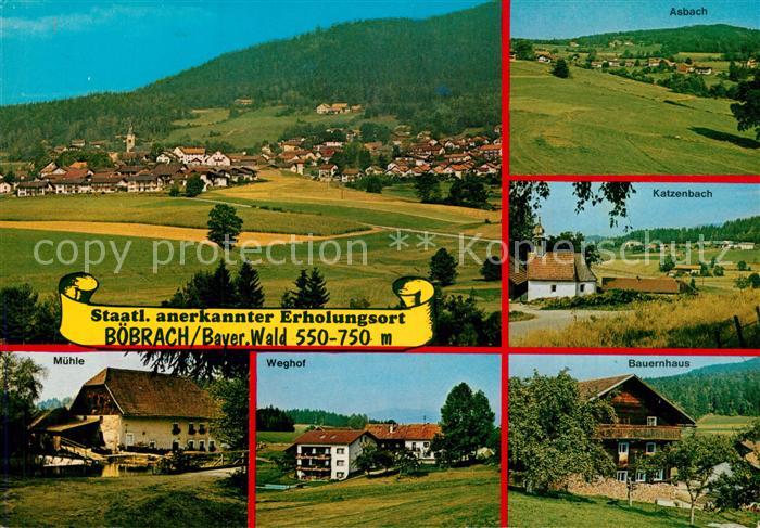Boebrach Panorama Erholungsort Bayerischer Wald Muehle Weghof Bauernhaus Katzenb