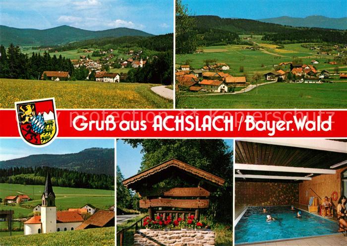 Achslach Regen Bayern Landschaftspanorama Kirche Hallenbad