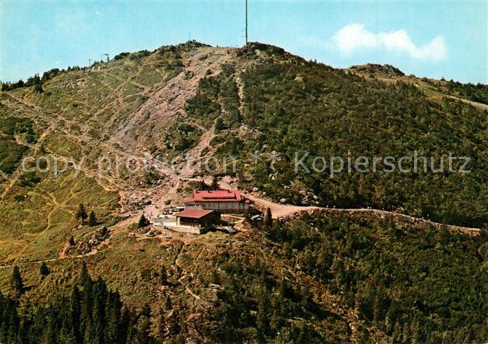 Grosser Arber Schutzhaus und Bergstation Naturpark Bayerischer Wald Fliegeraufna
