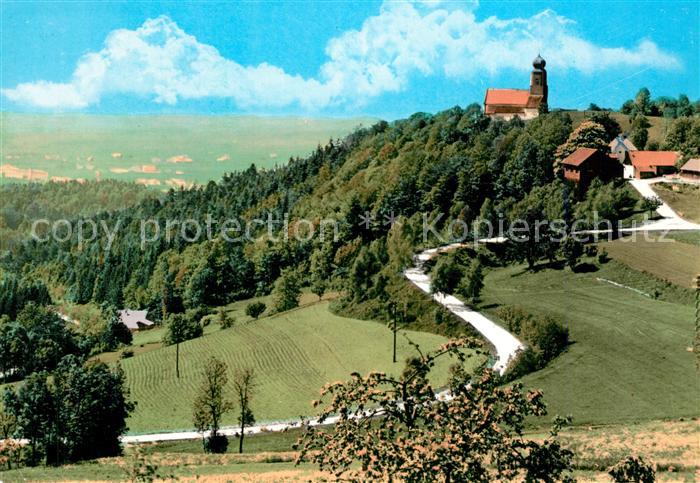 Ulrichsberg Niederbayern Landschaftspanorama Gasthof Ulrichsberg Kirche