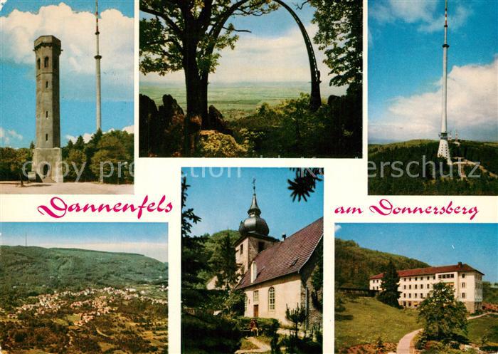 Dannenfels Donnersberg Aussichtsturm Moltkefelsen Adlerbogen Sender Kirche Flieg