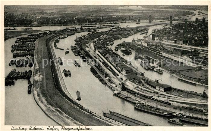 Ruhrort Hafen Fliegeraufnahme