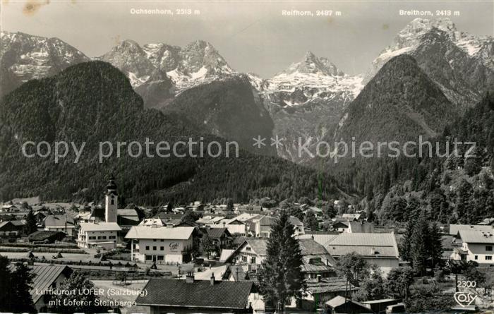 Lofer Panorama Luftkurort mit Loferer Steinberge