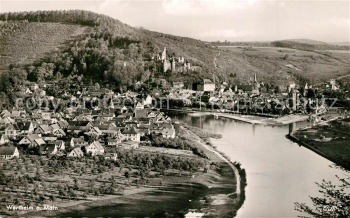 Wertheim Main Panorama mit Kreuzwertheim