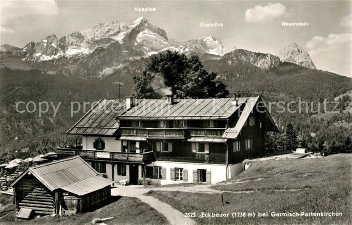 GARMISCH-PARTENKIRCHEN Bayern Berggasthof Eckbauer Alpspitze Zugspitze Waxenstei