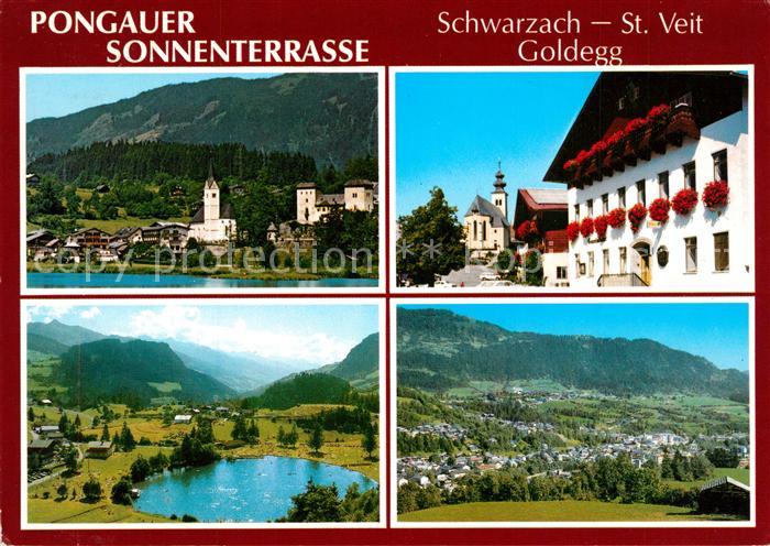 Goldegg St Veit Schwarzach und Boendlsee Landschaftspanorama Alpen