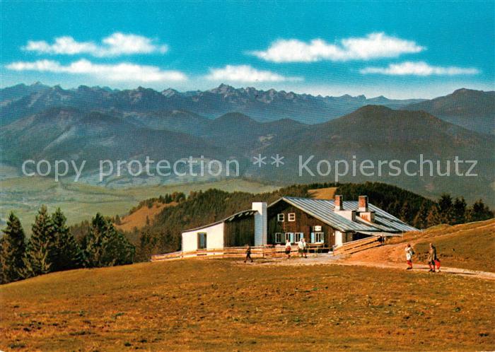 Bad Kohlgrub Hoerndle Huette Berggaststaette Fernsicht Alpenpanorama