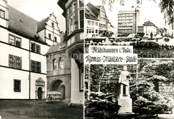 Muehlhausen Thueringen Thomas Muentzer Stadt Rathaushof Hotel Stadt Muehlhausen