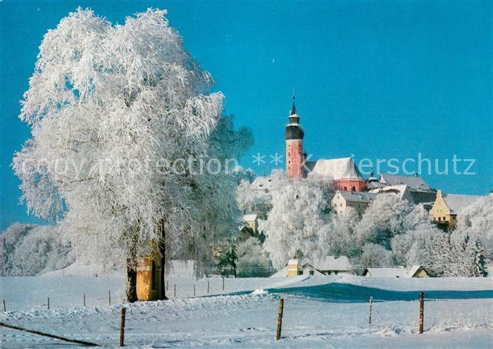 Andechs Kloster Benediktinerabtei Winterimpressionen