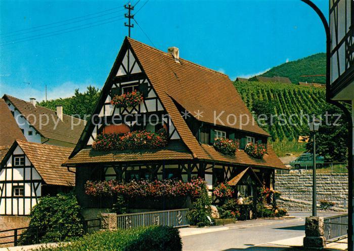 Sasbachwalden Altes Fachwerkhaus Weinberge Schwarzwald
