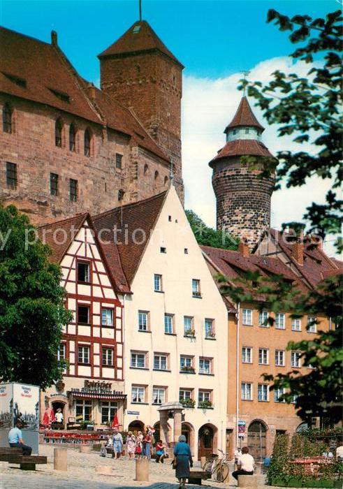 Nuernberg Albrecht Duerer Platz Kaiserburg Turm