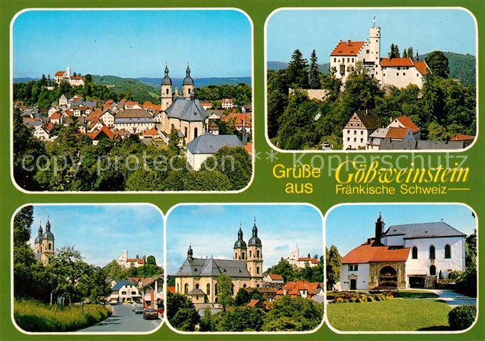 Goessweinstein Ortsansicht mit Basilika und Burg