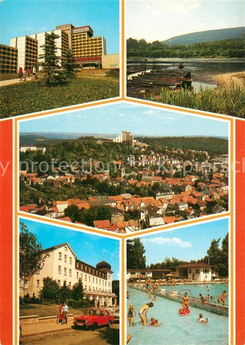 Friedrichroda FDGB Erholungsheime Gondelteich Adolphsblick Schwimmbad Freibad