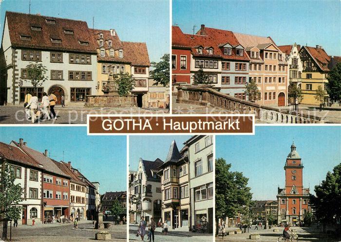 Gotha Thueringen Hauptmarkt Rathaus Altstadt Brunnen