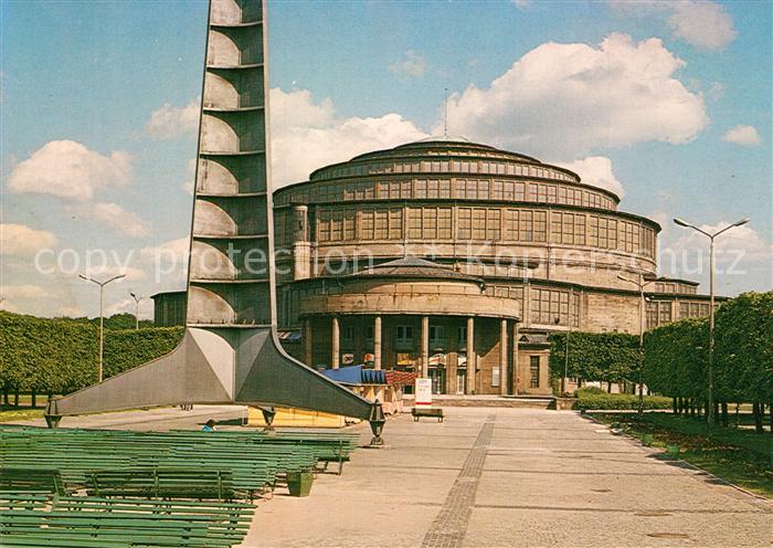 Wroclaw Hala Ludowa Jahrhunderthalle Historisches Gebaeude