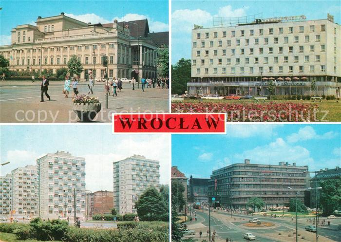 Wroclaw Gmach Opery Hotel Ulice Josefa Wieczorka Dom Towarowy Centrum Oper Hochh