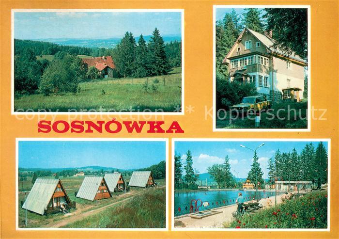 Sosnowka Seidorf Landschaftspanorama Feriendorf Ferienhaus Freibad Campingplatz