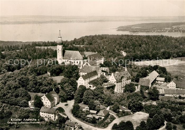 Andechs Kloster am Ammersee Fliegeraufnahme