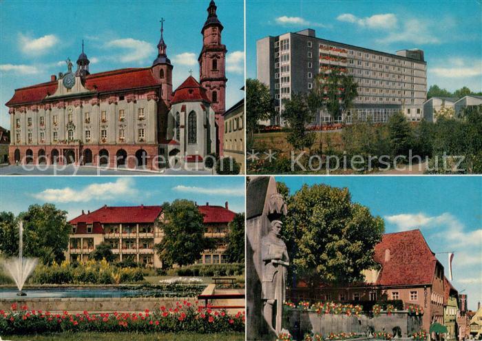 Bad Windsheim Rathaus Sanatorium Frankenland Park Innenstadt Kriegerdenkmal