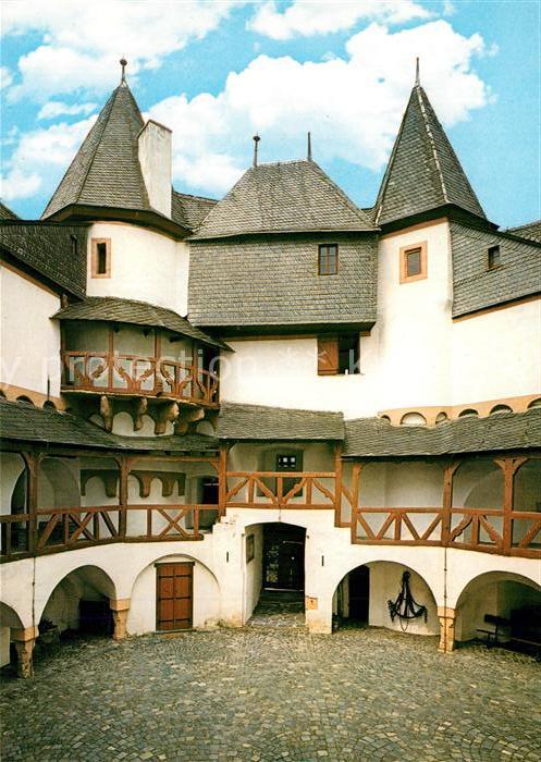 Kaub Burg Pfalzgrafenstein Innenhof