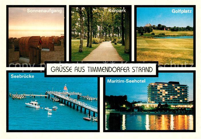 Timmendorfer Strand Sonnenaufgang am Meer Kurpark Golfplatz Maritim Seehotel See