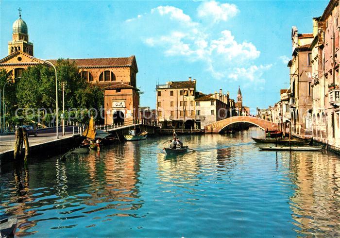 Chioggia Venetien Il Duomo e veduta parziale della citta