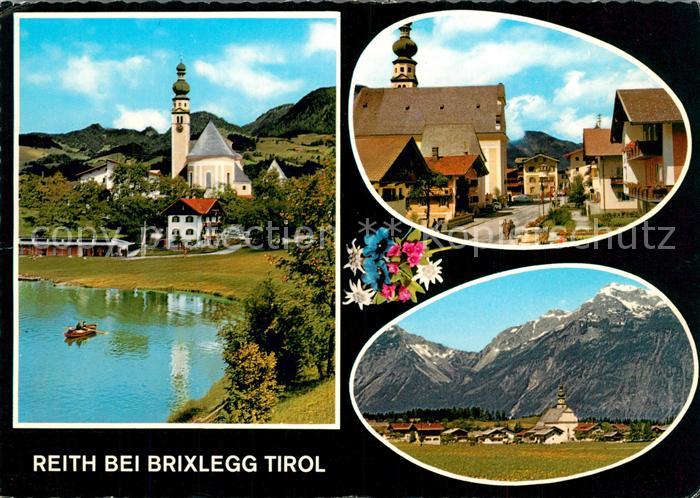 Reith Brixlegg Partie am Reither See Kirche Hauptstrasse Alpenblick