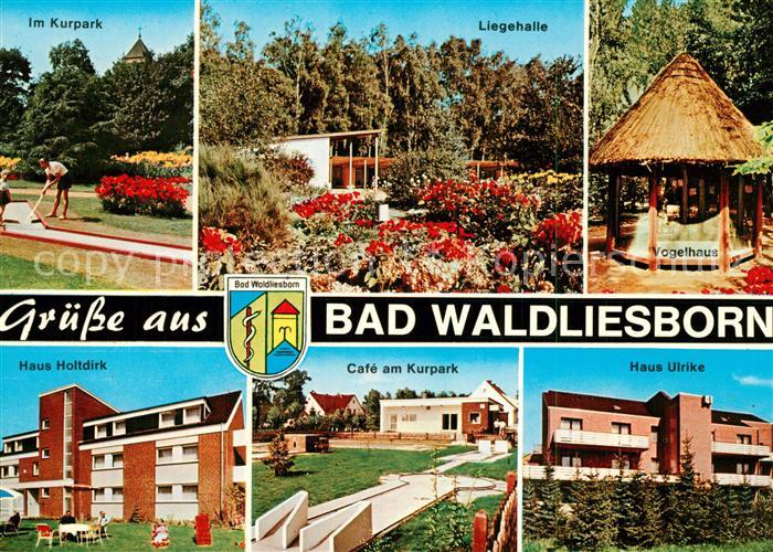 Bad Waldliesborn Kurpark Minigolf Liegehalle Vogelhaus Haus Holtdirk Cafe Haus U