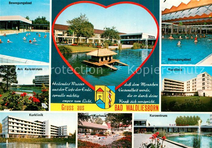 Bad Waldliesborn Bewegungsbad Kurzentrum Kurklinik Kurhaus Schwanenteich Herz
