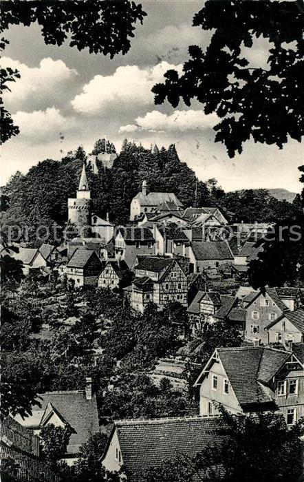 Lindenfels Odenwald Schloss Panorama