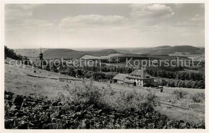 Kreuzberg Rhoen Panorama Schwarze Berge