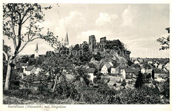 Kastellaun Hunsrueck Burgruine