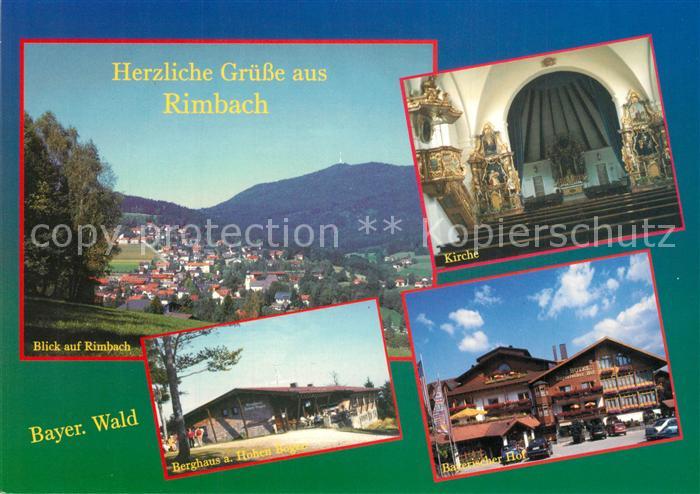 Rimbach Bayrischer Wald Panorama Berghaus Hoher Bogen Bayrischer Hof Kirche