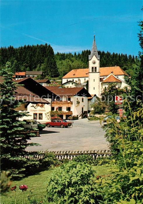 St Englmar Kirche Ortsansicht